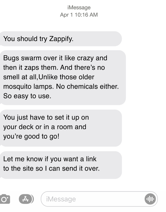 message for Zappify
